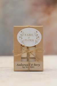 Fabel Flora Soy Wax Melts: Amberwood & Berry Soy Wax Melts