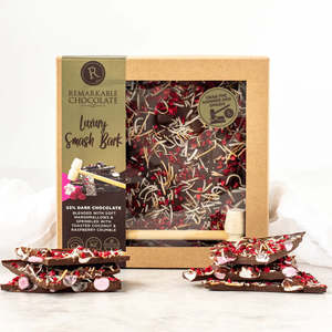Chocolate: Remarkable Smash Bark Luxe Chocolate Raspberry