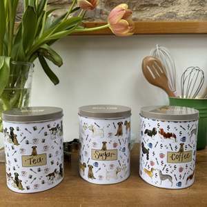 Tinware Collection: Delightful Dogs Storage Tins