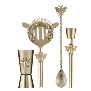 Bar Accessories: Modern Bee 4piece Barware Set
