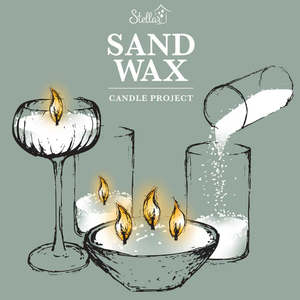 Candles Diffusers: Sand Wax 500gm (1000ml Vol)