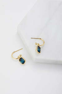 Earrings: Teal Leighton Gold Earring