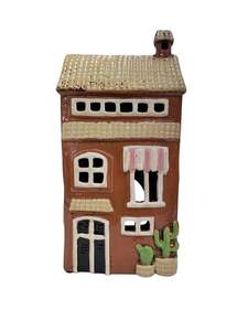 Brown Cactus House Tealight 032