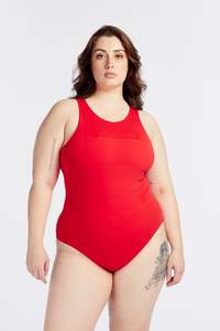 Hine: SUMMER SLEEK BODYSUIT HIBISCUS