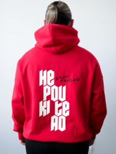 Hine: WHARE TANGATA HOODIE RED