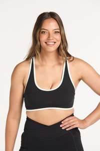 Sports Bras Hine: FORME CONTRAST BRA ONYX