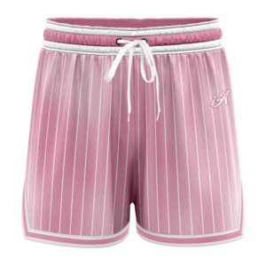 Ia Performance: iAthletic Casual Basketball Shorts Women's - Pink Faded Stripe