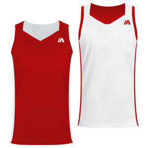 Ia Performance: iAthletic Women's Training Reversible Singlet - Red/White