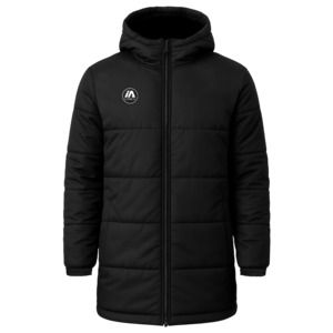 Ia Streetwear: iAthletic Mid Length Puffer Jacket - Black