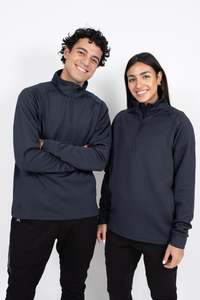 Iathletic 1 4 Zip Jacket: iAthletic Quarter Zip Jacket - Navy