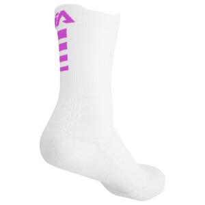iAthletic Elite Performance Socks - White/White/Hot Pink