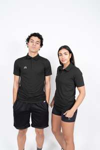 Performance Polo: iAthletic ProTech Polo - Black Marle
