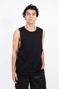 Cotton Tank: iAthletic Cotton Tank - Black