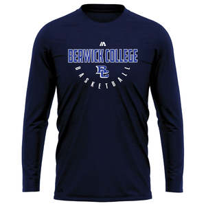 Berwick College: Berwick College Performance Long Sleeve Tee - Navy Marle