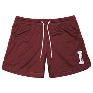 iAthletic Essential Shorts Unisex Embroidered Patch - Red