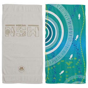 Bnsw Sale: Basketball NSW Sweat Towel - Indigenous Print