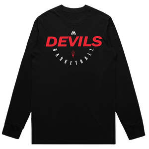 Devils Basketball: Devils Basketball Cotton LS Tee