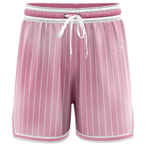 iAthletic Casual Basketball Shorts Men's - Pink Faded Stripe
