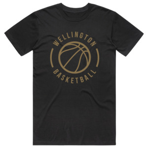 Wellington Basketball Cotton Tee - Black