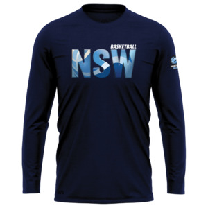 Basketball NSW Embed Logo Performance LS Tee