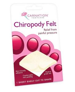 General Foot Care: Carnation Footcare Chiropody Felt Adhesive Sheet 1