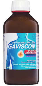 Gaviscon Double Strength Liquid 500ml - Maximum of 2 bottles per Order