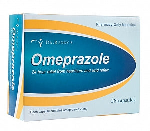 Antacids Acid Reducers: Dr Reddy's Omeprazole 20mg Capsules 28 - Limit of 2 Packs per Customer