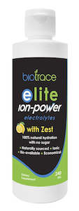 Electrolyte Maintenance Solution: BioTrace Elite Ion-Power Electrolytes with Zest Liquid