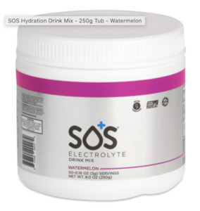 Electrolyte Maintenance Solution: SOS Hydration Watermelon 250g Tub