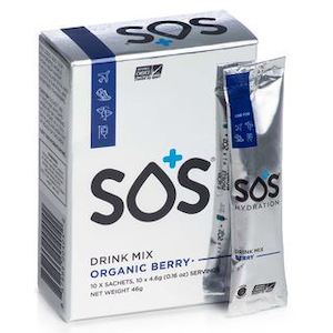 Electrolyte Maintenance Solution: SOS Hydration Berry Sachets 10 x 4.6g