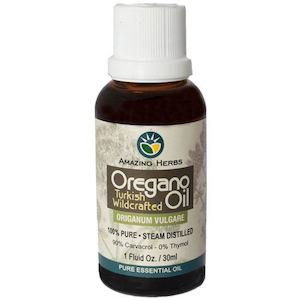 Thrush Fungal Treatments: Amazing Herbs Oregano Oil Turkish Wildcrafted 30ml