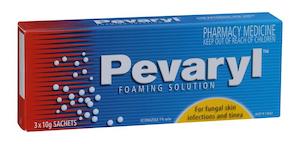 Pevaryl Foaming Solution 3 x 10g Sachets