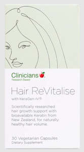 Clinicians Hair ReVitalise Vegetarian Capsules 30