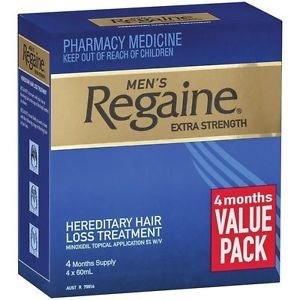 Hair Loss Treatments Prevention: Regaine Extra Strength 4 x 60ml (4 Months Supply)
