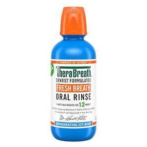 Oral Care: TheraBreath Icy Mint Fresh Breath Oral Rinse 473mL