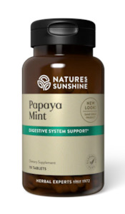 Breath Fresheners: Nature's Sunshine Papaya Mint Chewable Tablets 70