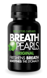 Breath Fresheners: Myerton Natural Breath Pearls Original Peppermint and Parsley Flavour Gel Caps 150