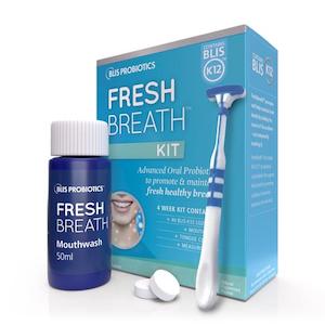 Breath Fresheners: BLIS K12 Fresh Breath Kit 4 weeks Supply
