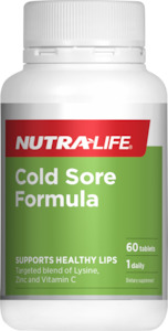 Cold Sores Mouth Ulcers: Nutra-Life Cold Sore Formula Tablets 60