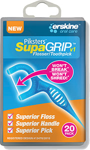 Dental Floss: Piksters Floss-Picks SupaGrip 20
