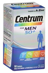 Seniors: Centrum for Men 50+ Multivitamin and Mineral Supplement Tablets 90