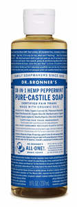 Facial Cleansers: Dr Bronner's 18-in-1 Hemp Peppermint Pure Castile Soap
