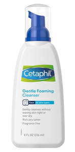 Facial Cleansers: Cetaphil Face Gentle Foaming Cleanser 236ml