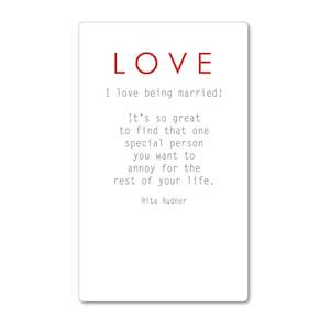 Magnet - I love being married