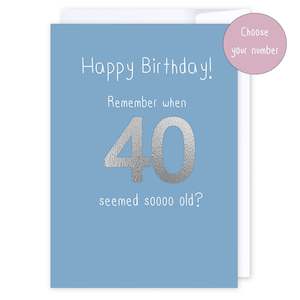Birthday: # Remember when (custom number)
