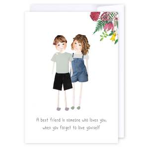 # A best friend loves you