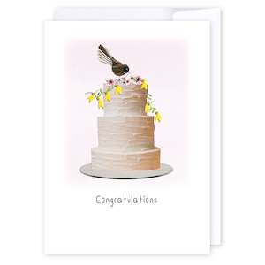 Wedding Anniversary: Fantail wedding cake
