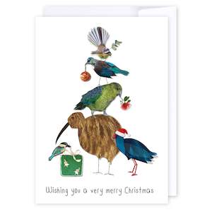 Kiwi: NZ birds Christmas tree