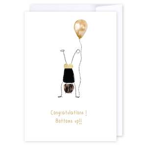Congratulations: # Bottoms up!