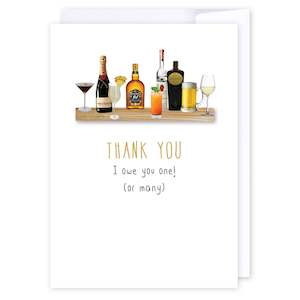 Cards Compliments: I owe you one!